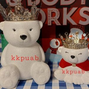 Bath & Body Works Royal Polar Bear Pedestals